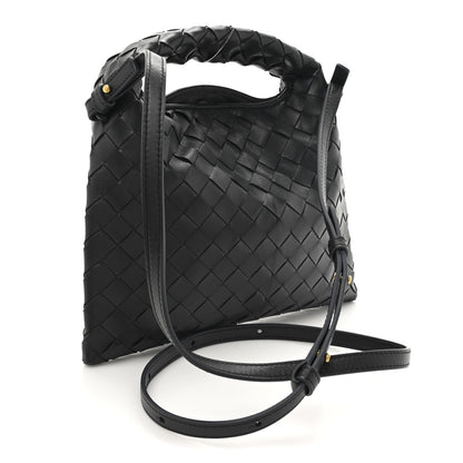 Bottega Veneta Calfskin Intrecciato Mini Hop Black 3 of 10