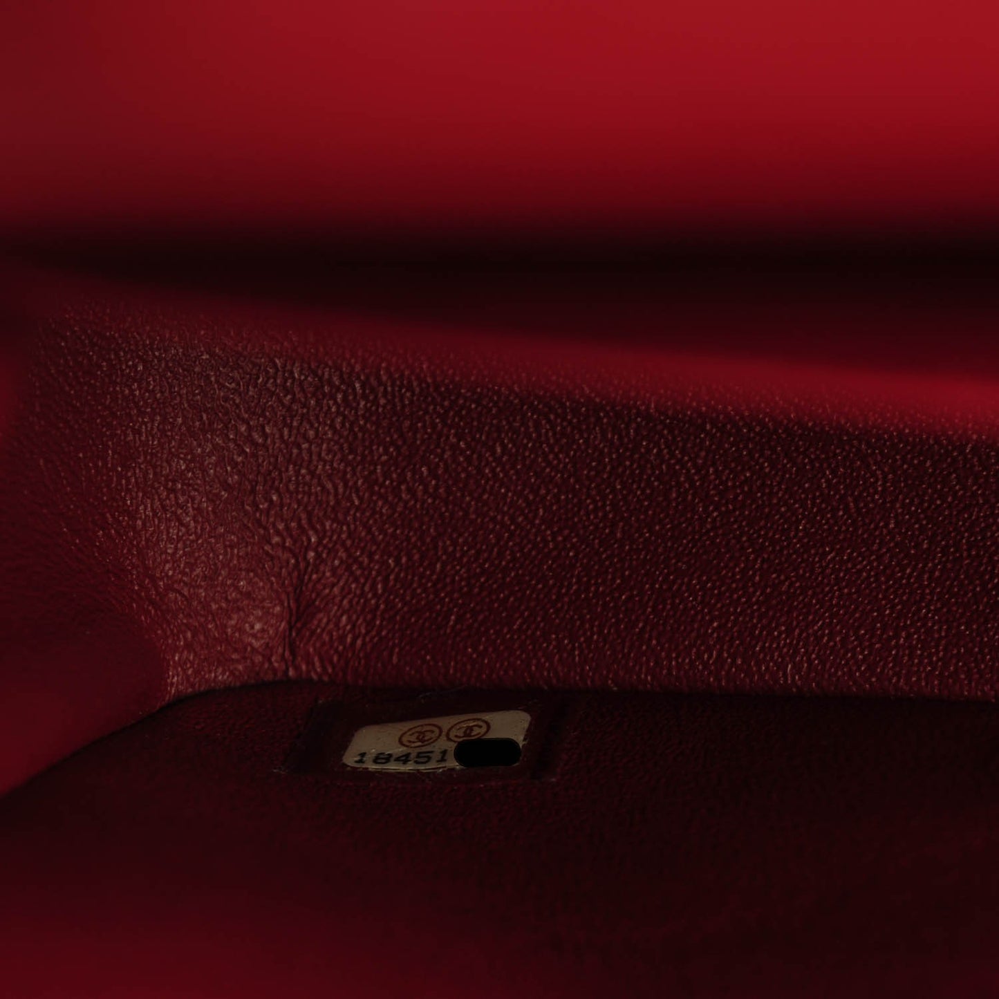 Lambskin Quilted Jumbo Double Flap Dark Red