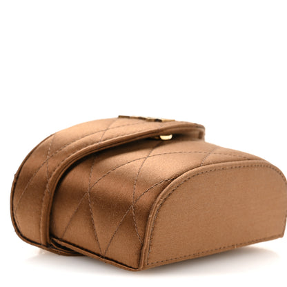 Saint Laurent Satin Matelasse Monogram Micro June Box Bag Bitter Cocoa 9 of 11