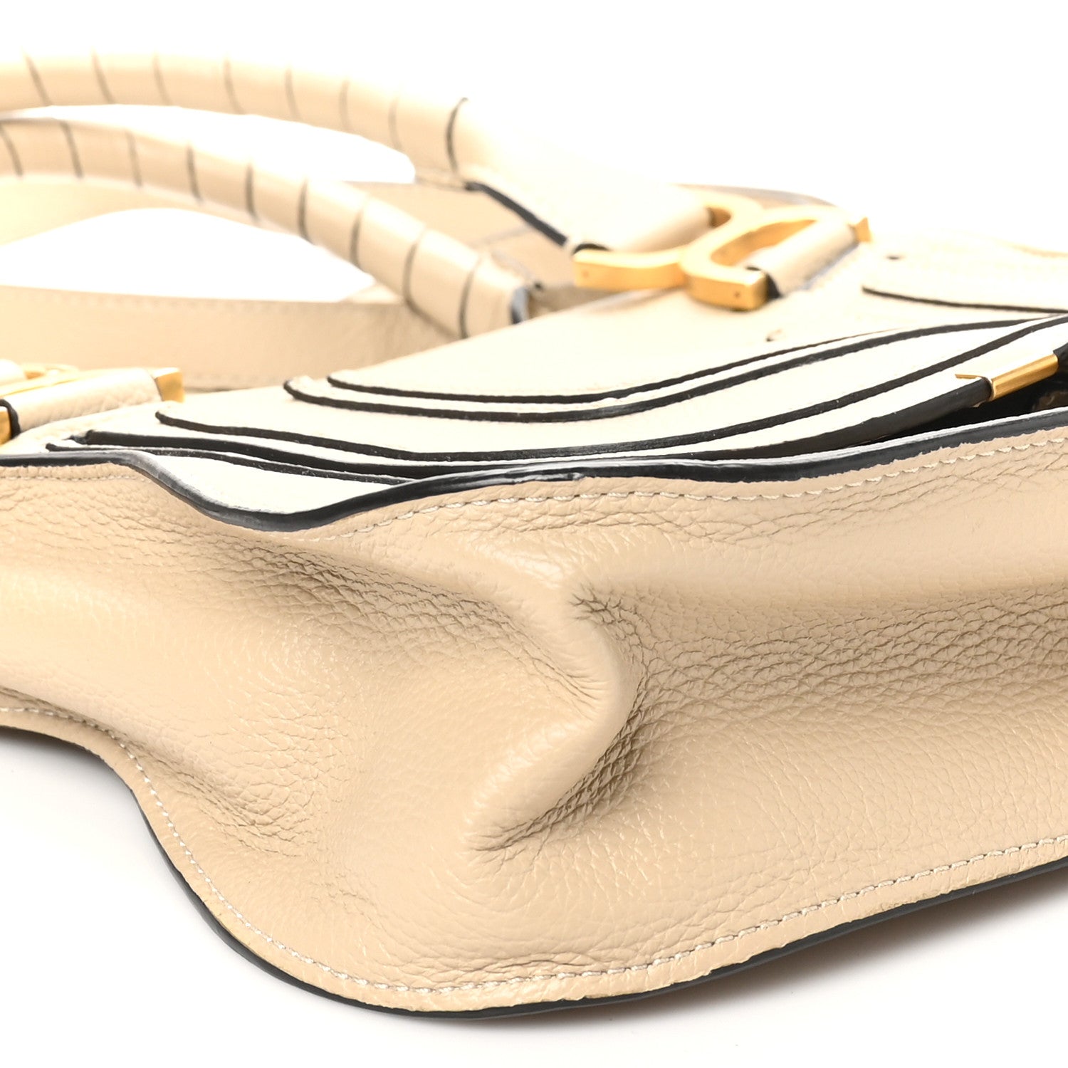 Chloe Calfskin Small Marcie Satchel Root Beige 8 of 9