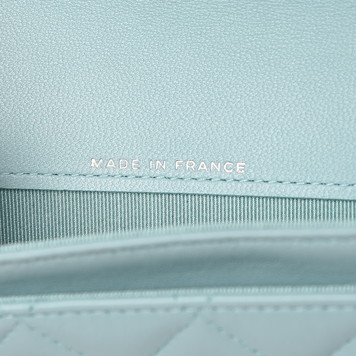 Chanel Lambskin Quilted Card Holder Light Blue 7 of 9