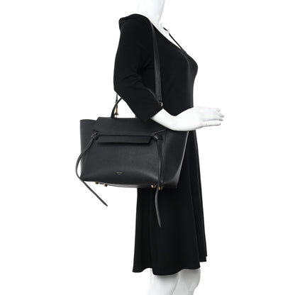 Celine Grained Calfskin Mini Belt Bag Black 2 of 11