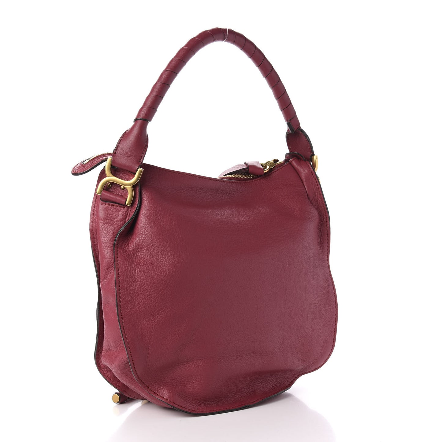 Calfskin Medium Marcie Hobo Peony Red
