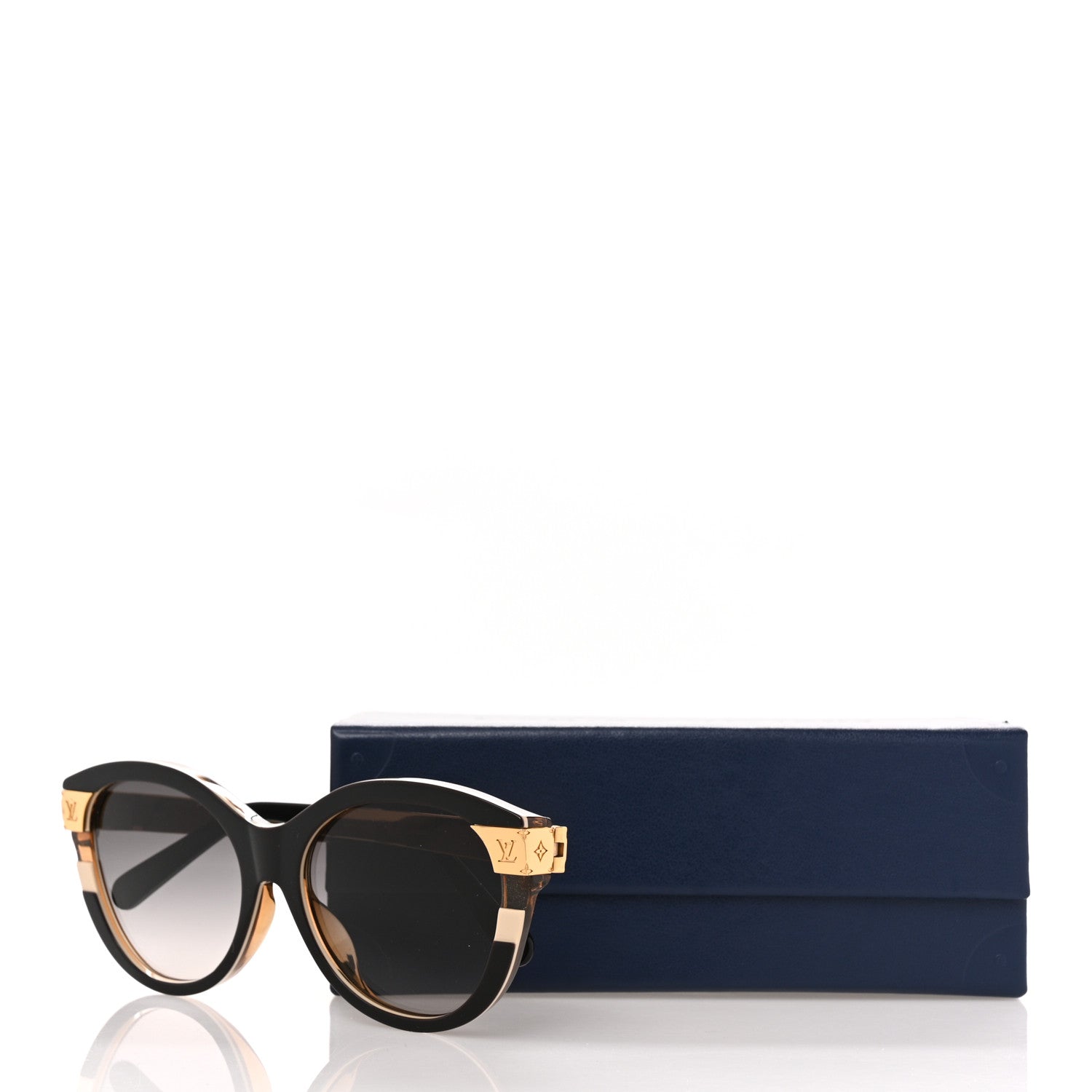 Louis Vuitton Acetate Petit Soupcon Cat Eye Sunglasses Z1857W Black 8 of 8