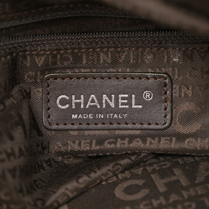 Chanel Caviar Square Stitched Large Satchel Dark Brown 7 of 16