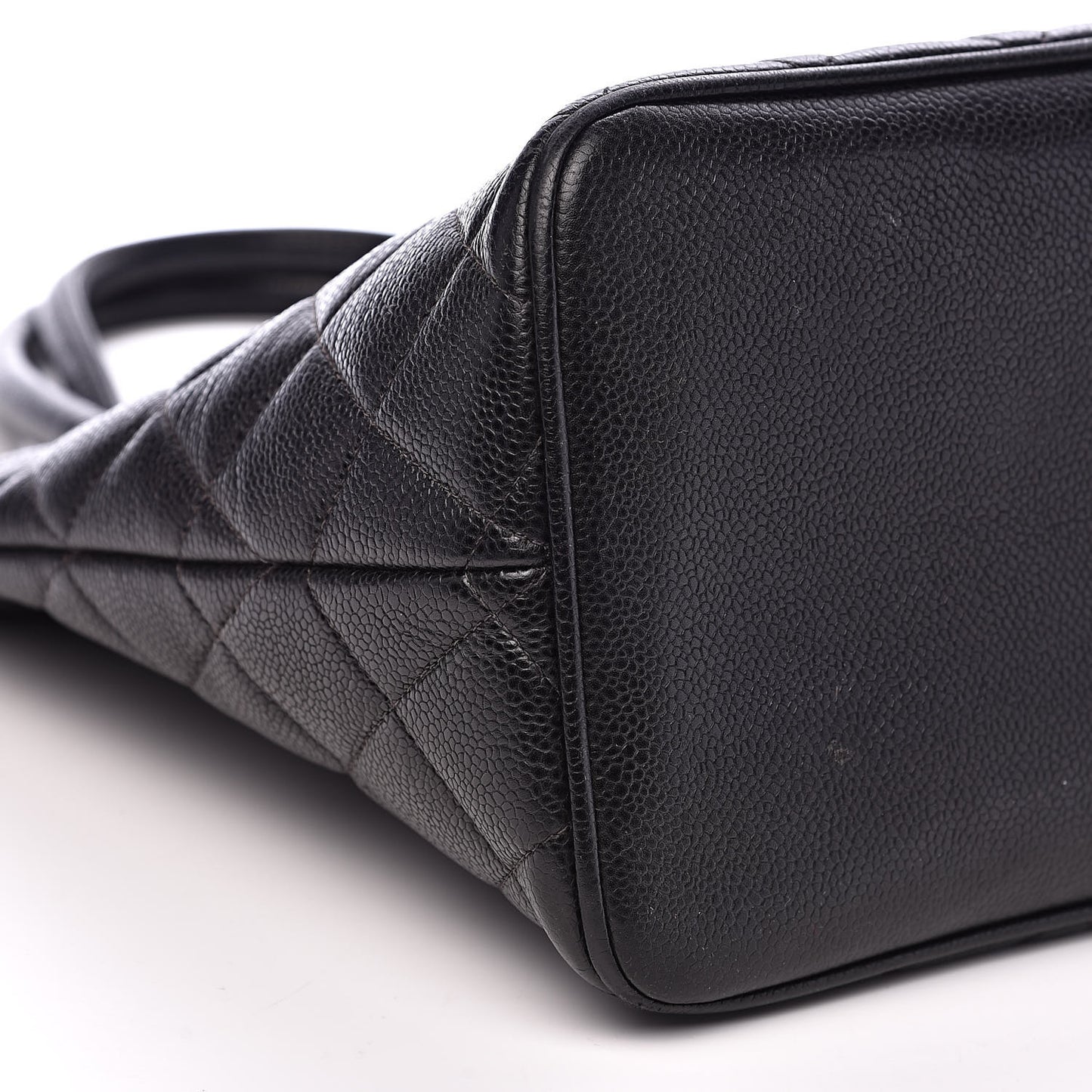 Caviar Quilted Medallion Tote Black