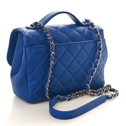 Chanel Caviar Quilted Small Business Affinity Flap Dark Blue 3 of 10