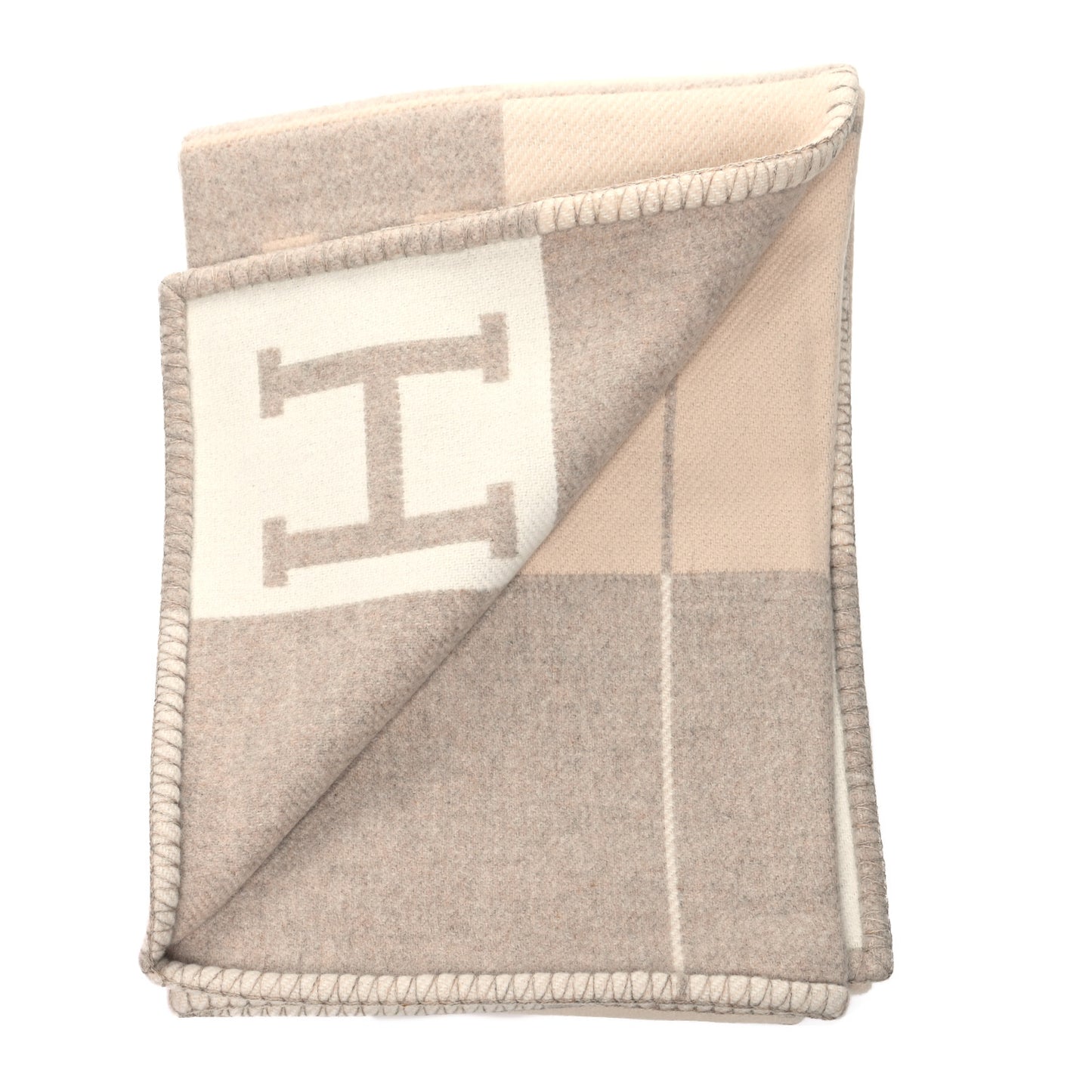 Wool Cashmere Avalon III Blanket Coco Camomille