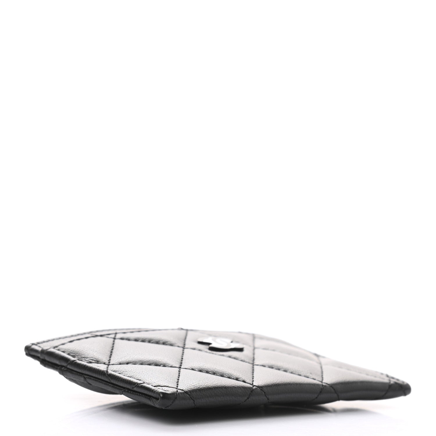 Chanel Lambskin Quilted Card Holder So Black 4 of 7