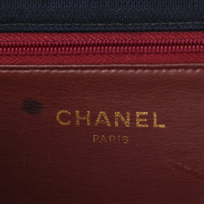 Chanel Jersey Diamond Stitched Small Single Flap Navy Blue 6 of 11