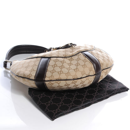 Gucci Monogram Horsebit Web Hobo 4 of 7