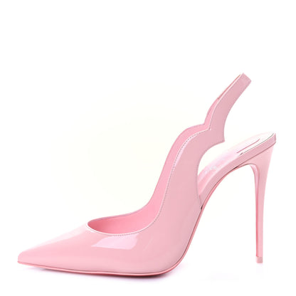 Christian Louboutin Patent Hot Chick Slingback 100 Pumps 39 Rosy 1 of 8