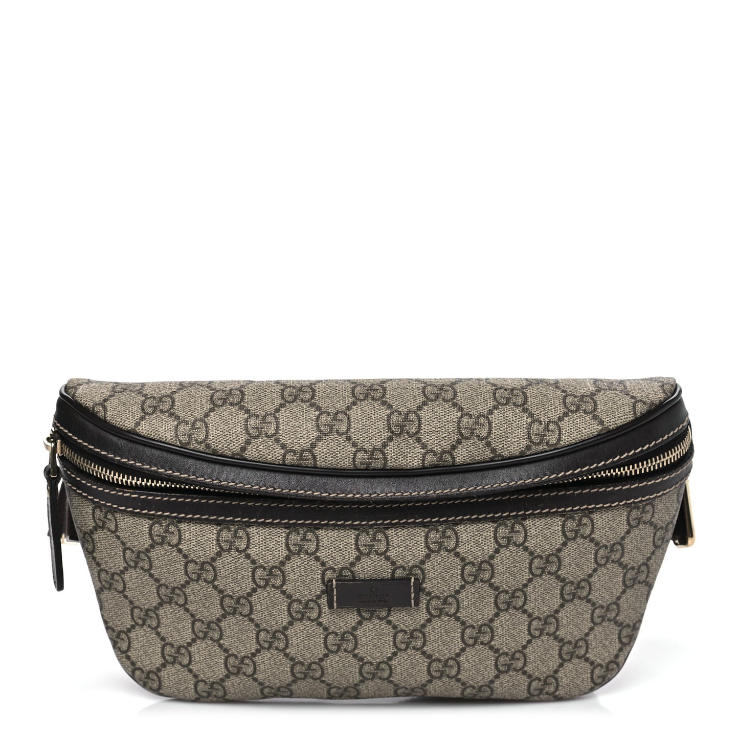GG Supreme Monogram Belt Bag Dark Brown