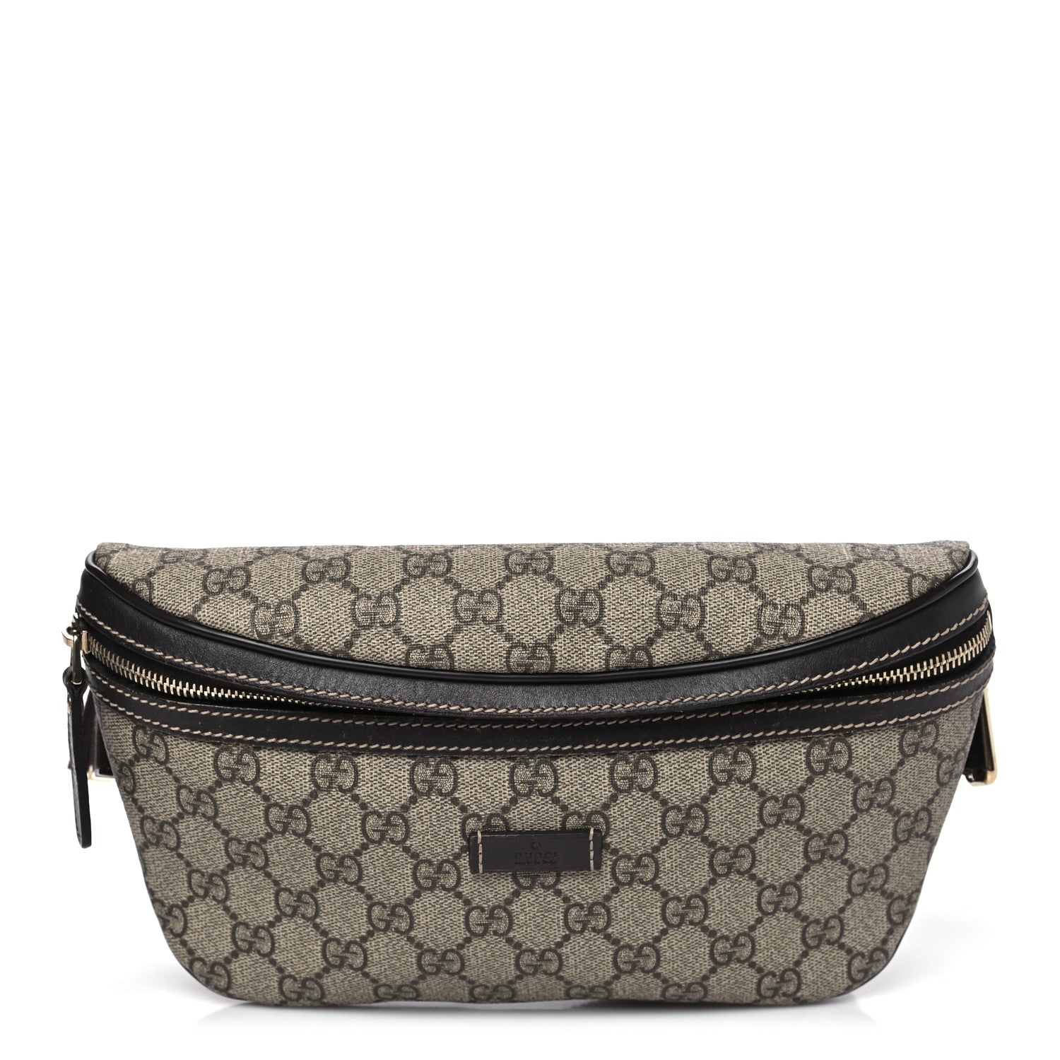Gucci GG Supreme Monogram Belt Bag Dark Brown 1 of 10
