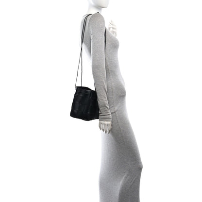 Bottega Veneta Nappa Maxi Intrecciato Cassette Bucket Bag Black 2 of 9