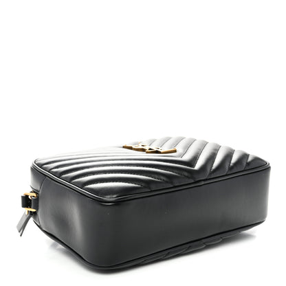 Saint Laurent Calfskin Matelasse Monogram Lou Camera Bag Black 4 of 10