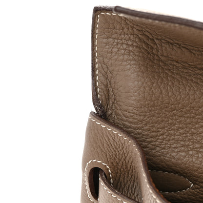 Hermes Taurillon Clemence Kelly Retourne 35 Etoupe 12 of 20