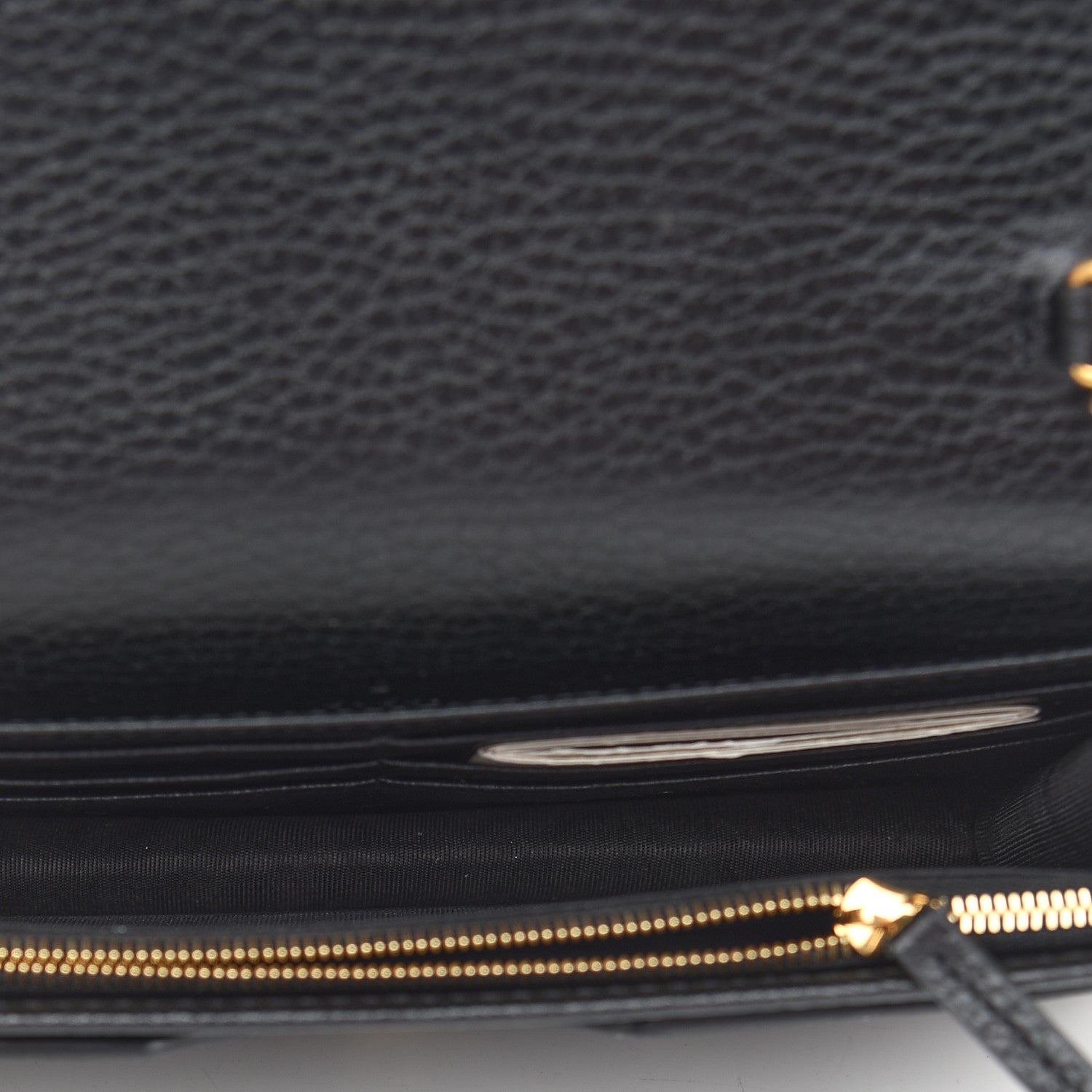 Gucci Calfskin Mini GG Marmont Chain Wallet Black 5 of 7