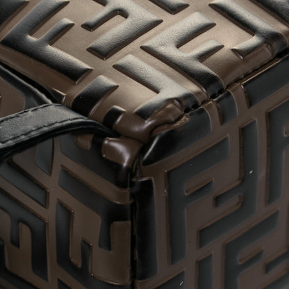 Fendi Vitello Bi-Color FF 1974 Embossed Mini Backpack Maya Black 11 of 17