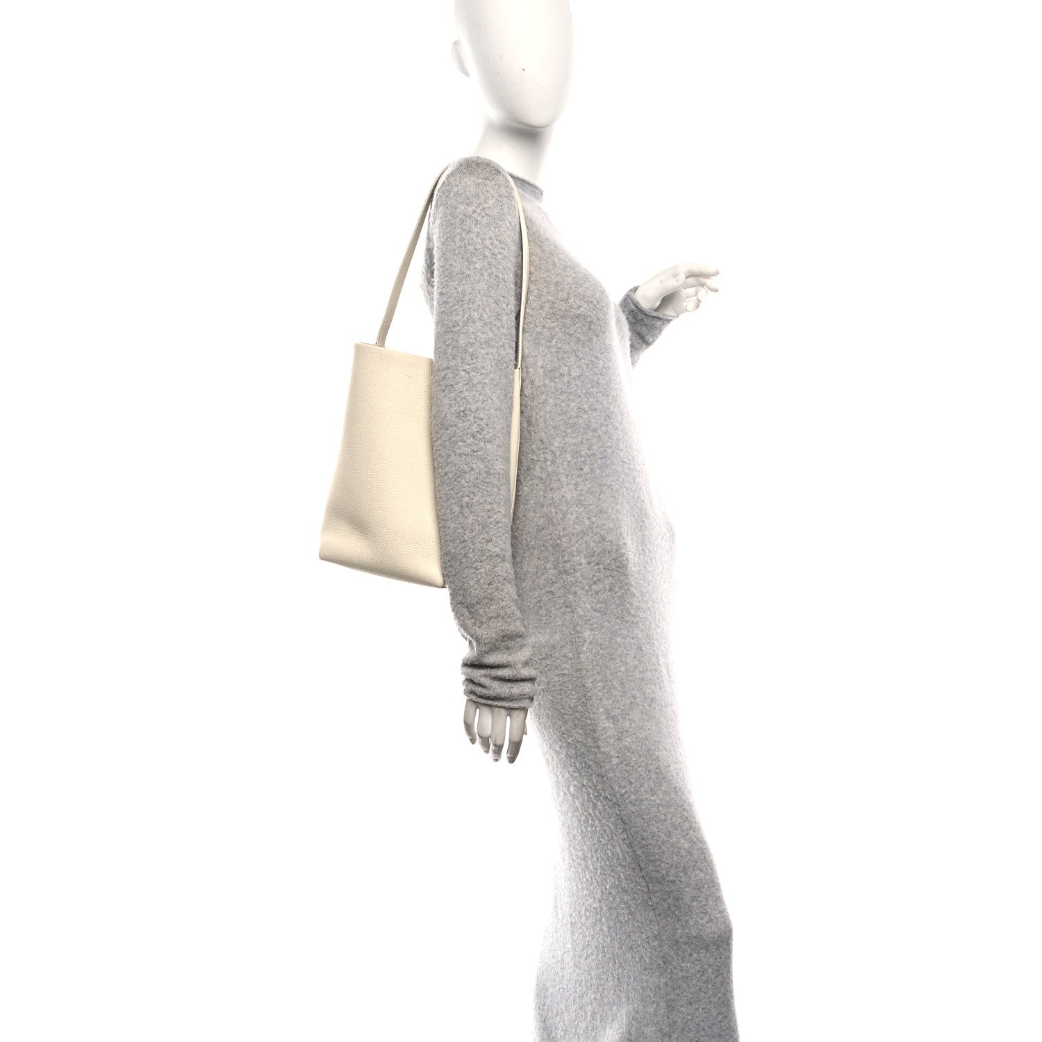 The Row Grained Calfskin Medium N/S Park Tote Ivory 2 of 9