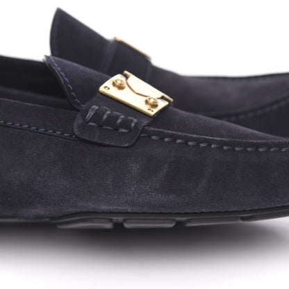 Louis Vuitton Suede Racetrack Moccasin Loafers 9.5 Marine 9 of 9