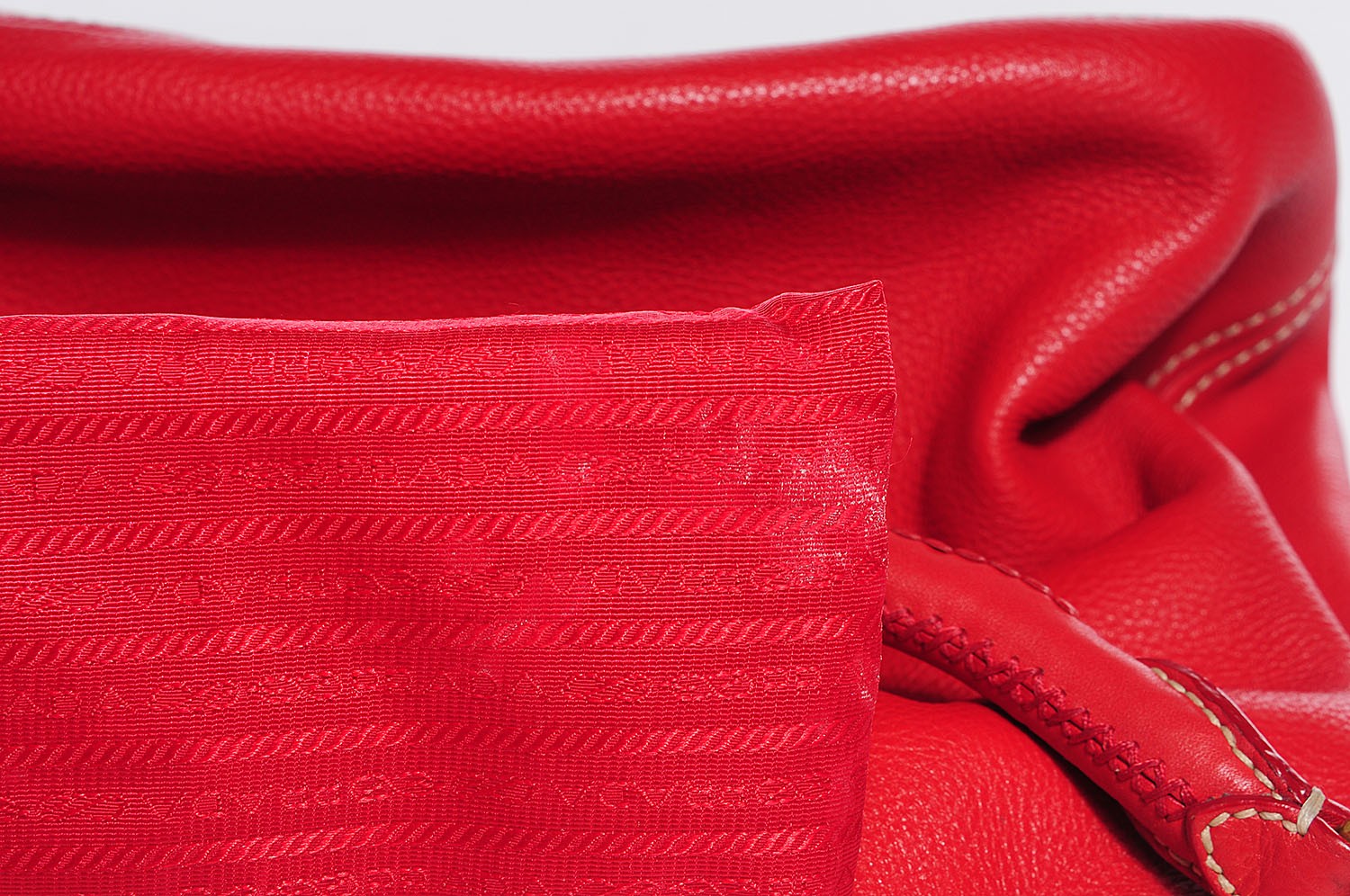 Prada Vitello Daino Hobo Fuoco 11 of 12