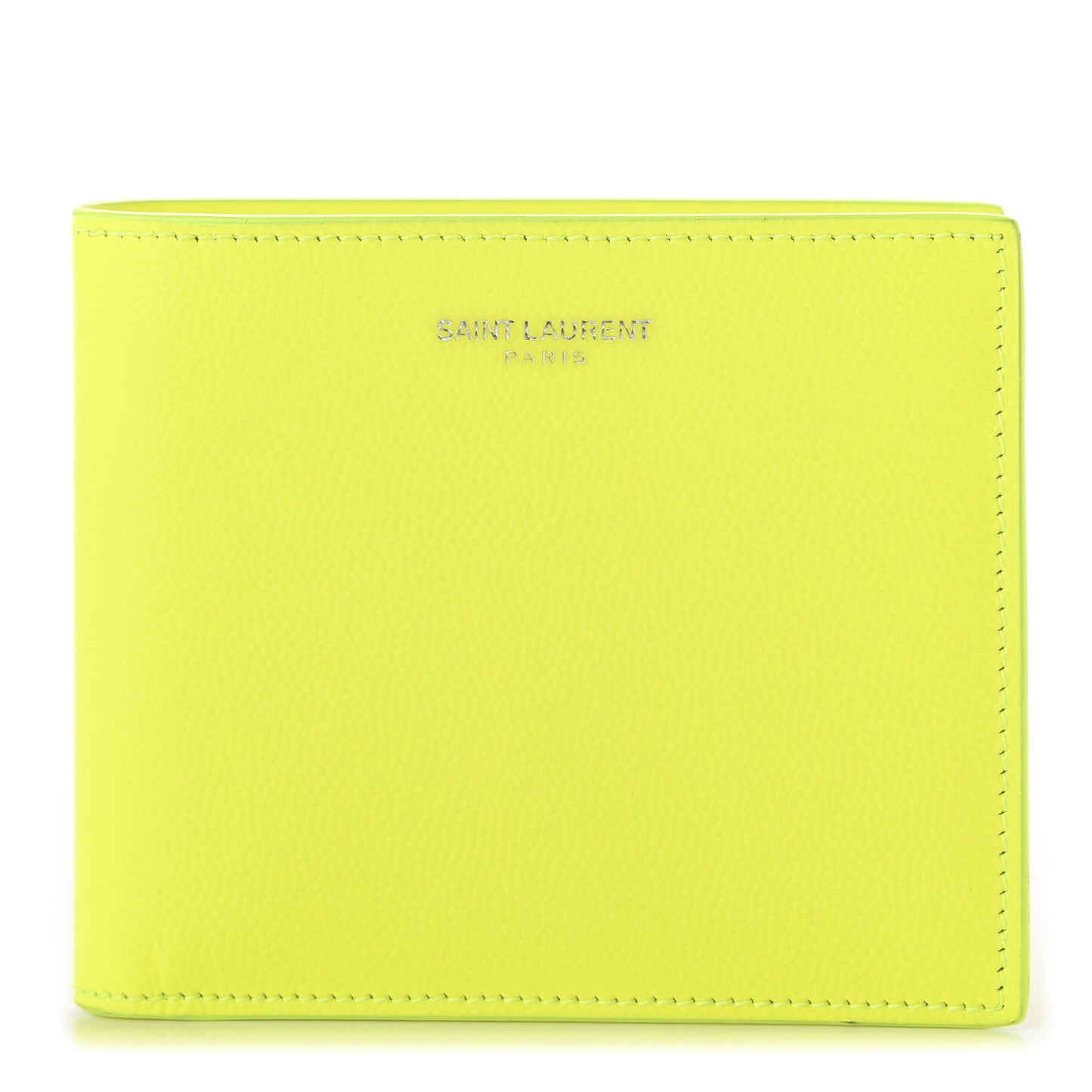 Grain De Poudre Paris East West Wallet Neon Yellow