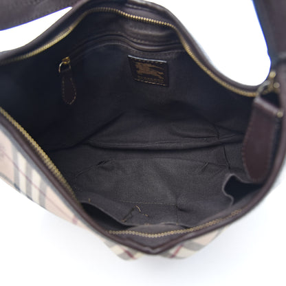 Burberry Haymarket Check Brooklyn Hobo Chocolate 5 of 11