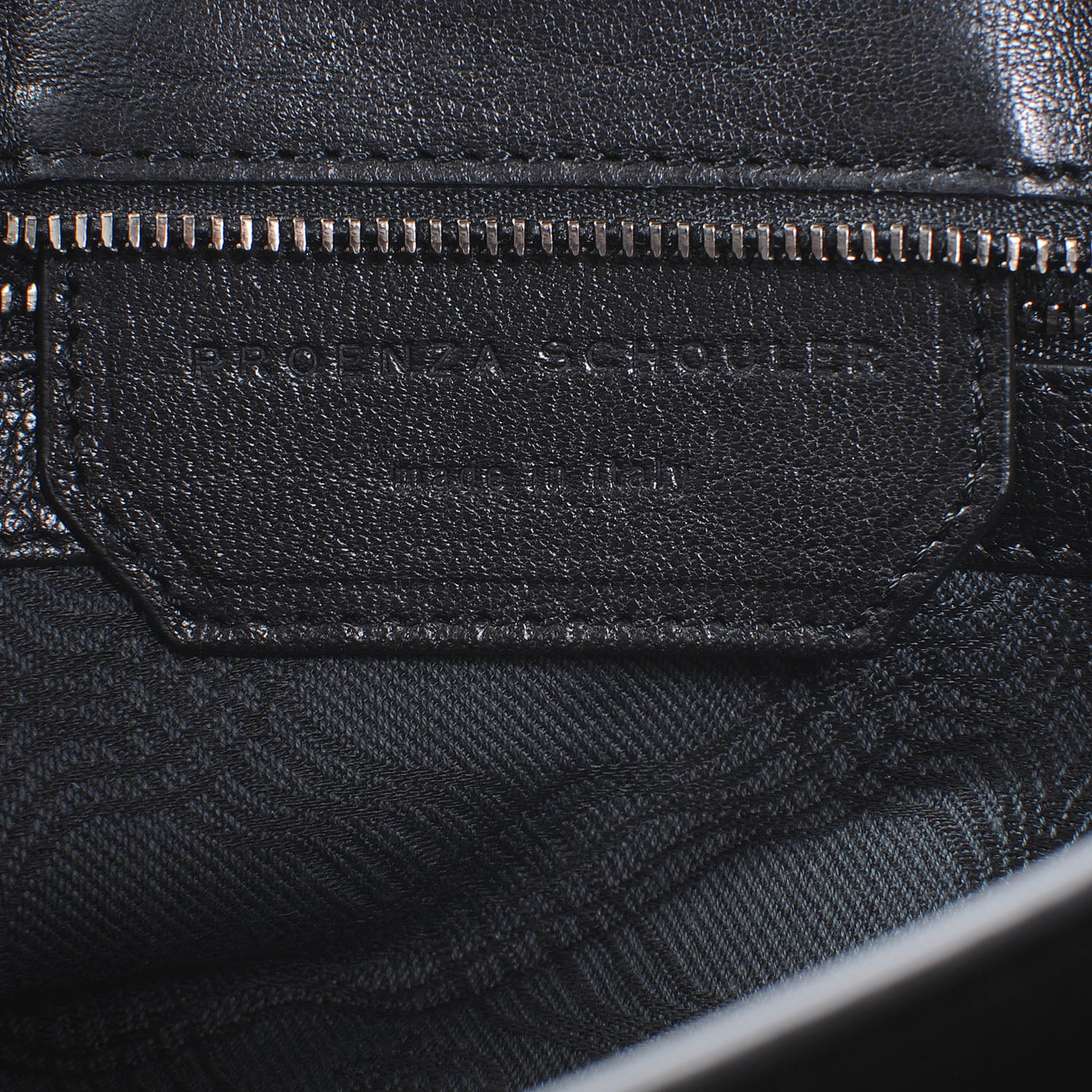 Proenza Schouler Leather PS1 Pochette Clutch Black 6 of 7