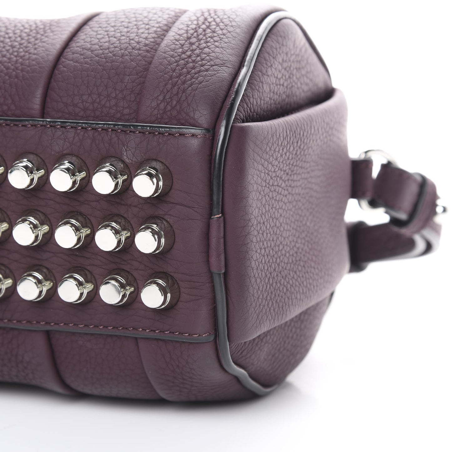 Pebbled Calfskin Mini Rockie Matte Oxblood