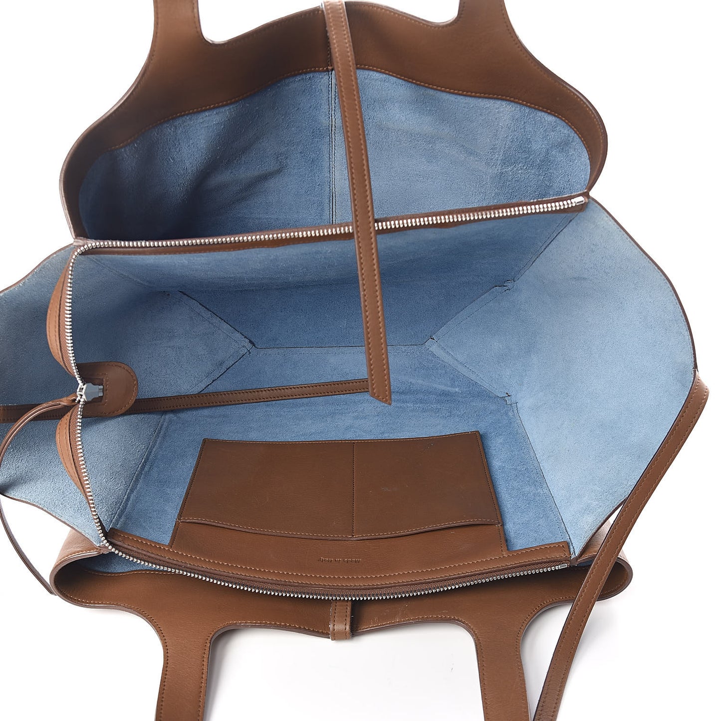 Calfskin Medium Tri-Fold Bag Taupe