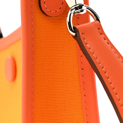 Hermes Toile Officier Swift Neo Evelyne TPM Jaune D'Or Feu Orange Minium 11 of 11