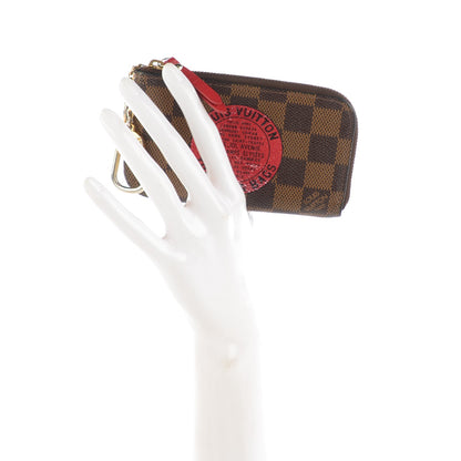 Louis Vuitton Damier Ebene Complice Trunks and Bags Key Pouch Red 5 of 12