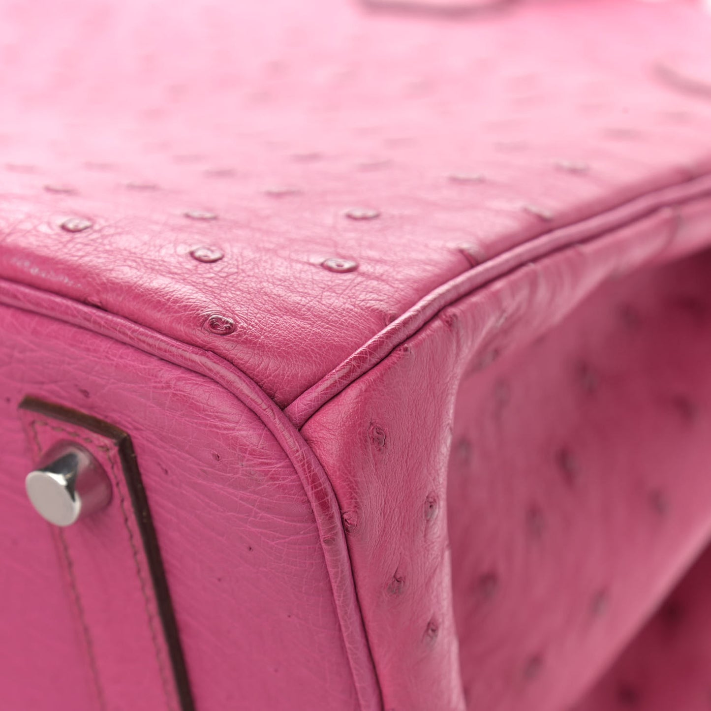 Ostrich Birkin 35 Fuchsia