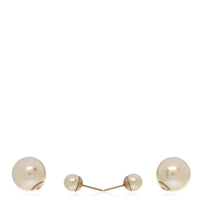 Christian Dior Pearl Mise En Dior Tribal Earrings Gold 3 of 4