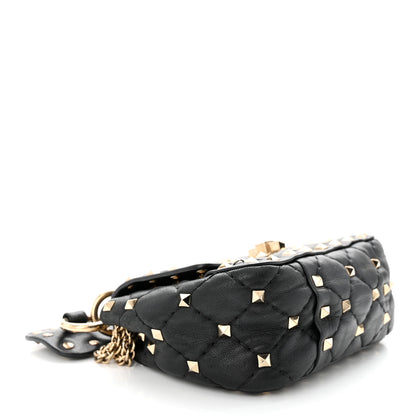 Valentino Garavani Nappa Micro Rockstud Spike Shoulder Bag Black 4 of 10