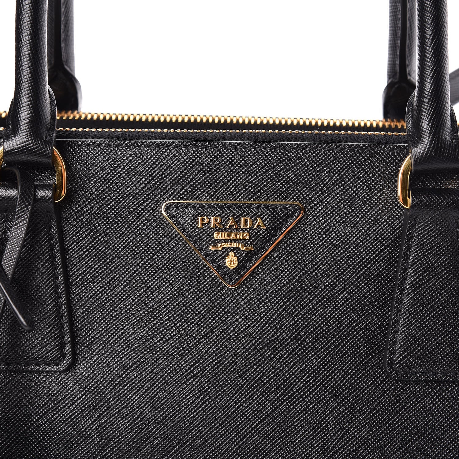 Prada Saffiano Medium Galleria Double Zip Tote Black 11 of 11