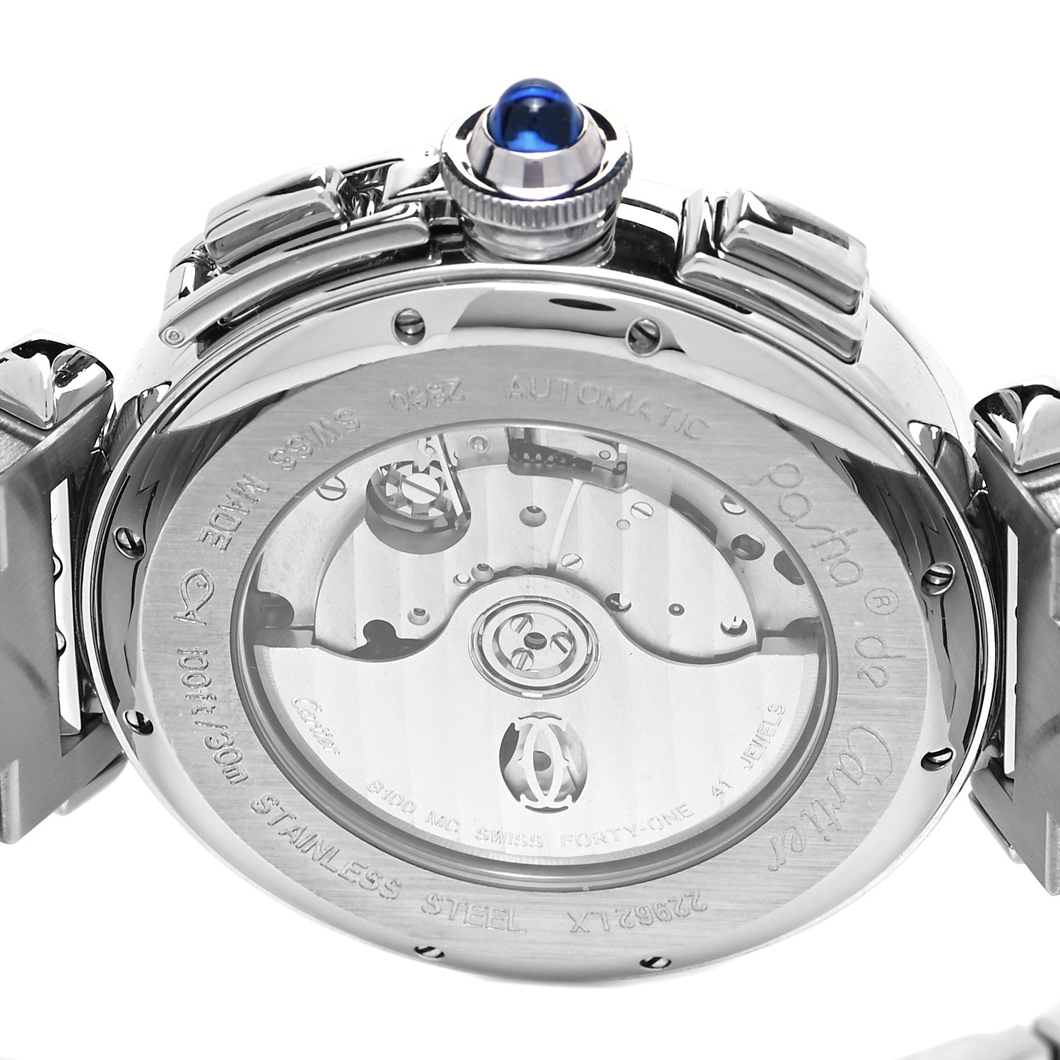 Cartier Stainless Steel 42mm Pasha C Chronograph Automatic Watch 4 of 5