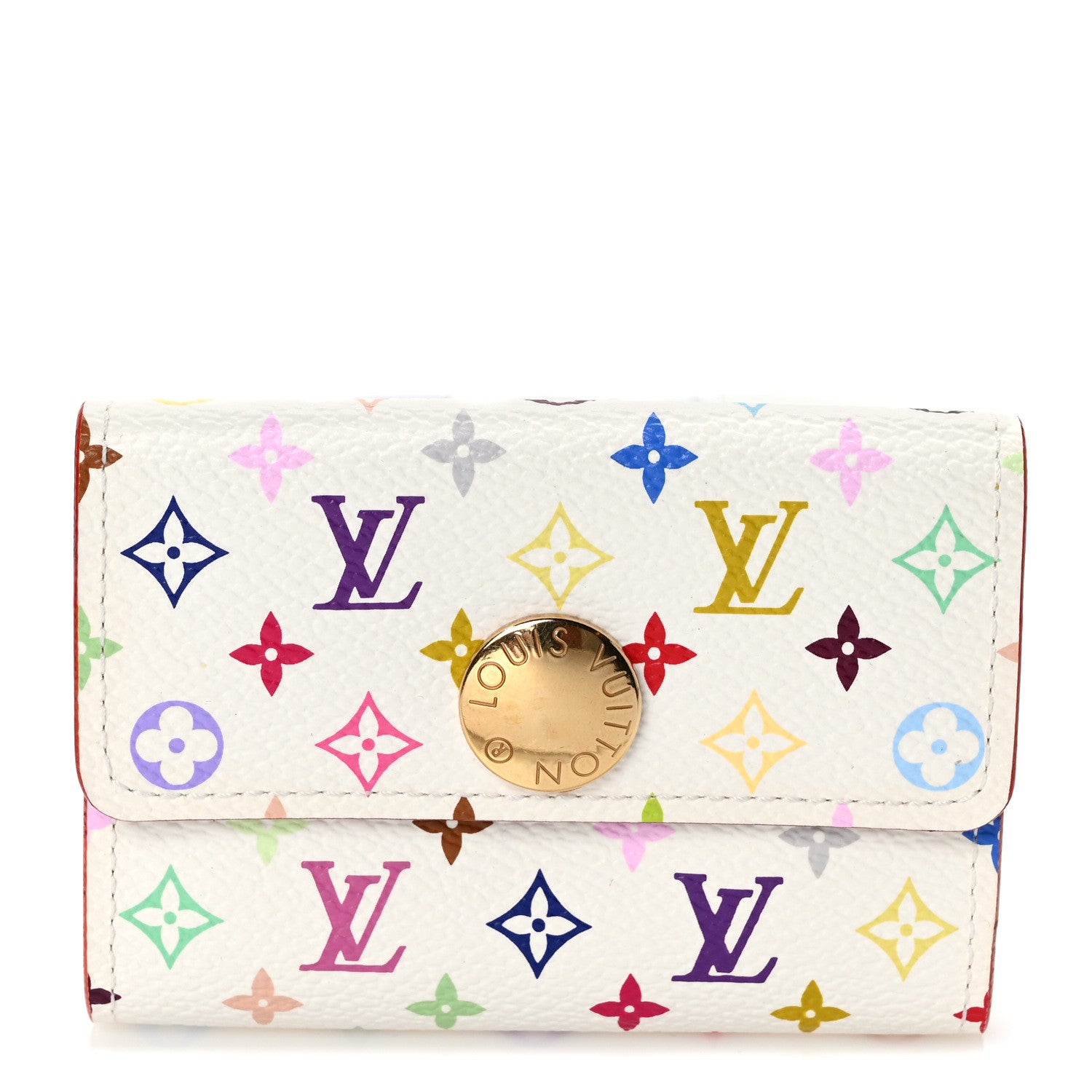 Louis Vuitton Monogram Multicolor Buisness Card Holder White 1 of 7