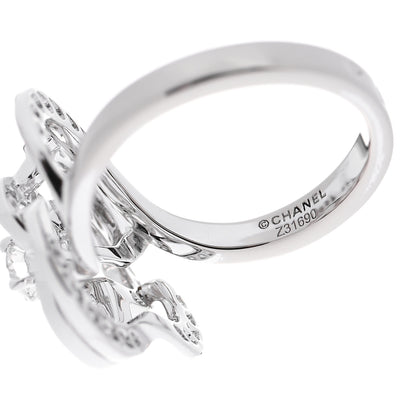 Chanel 18K White Gold Diamond Fil de Camelia Ring 51 5.75 4 of 7