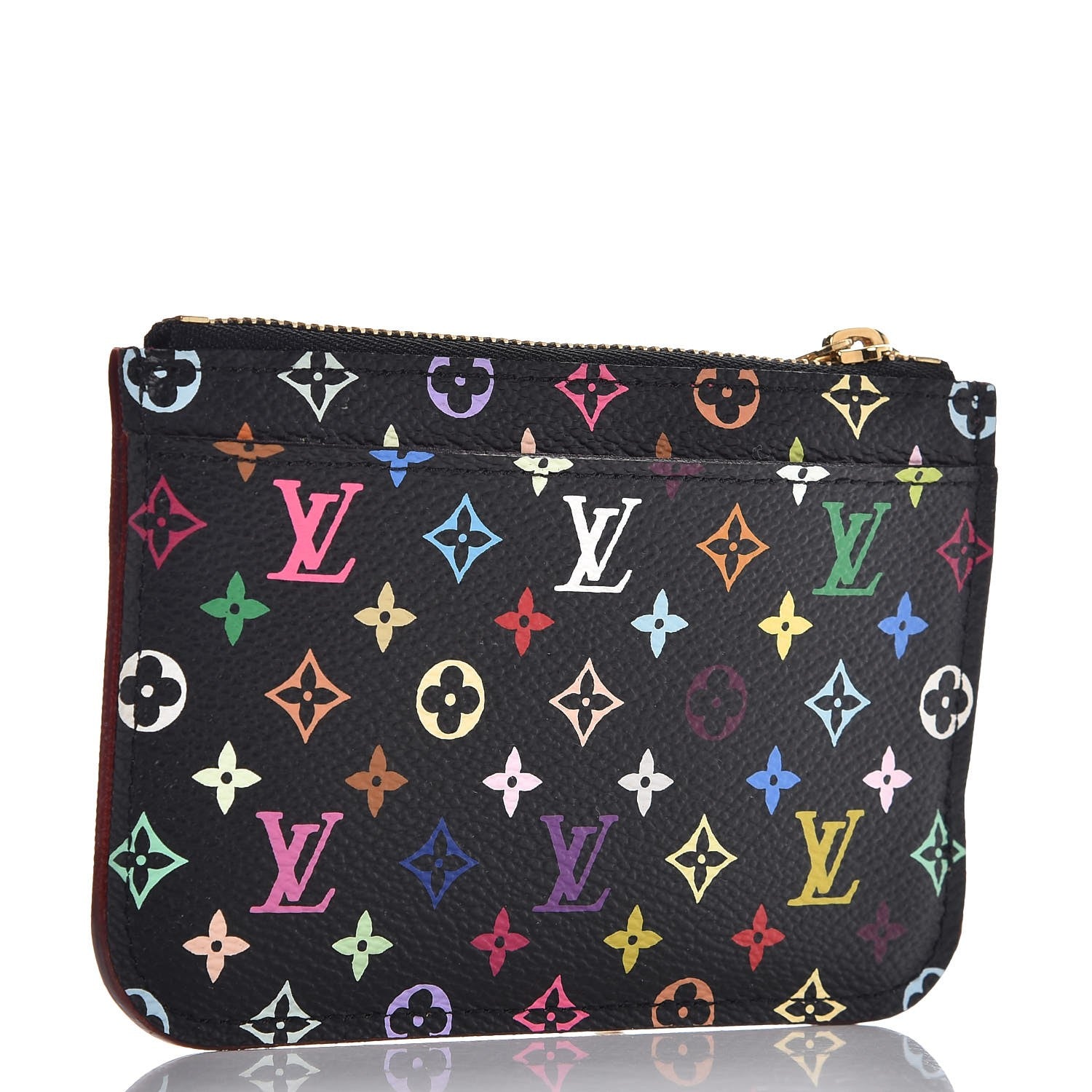 Louis Vuitton Monogram Multicolor Key Pouch Black Grenade 3 of 8