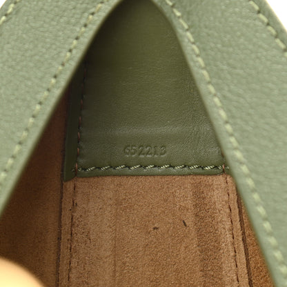 Loewe Satin Calfskin Jacquard Luna Bag Avocado Green 7 of 10