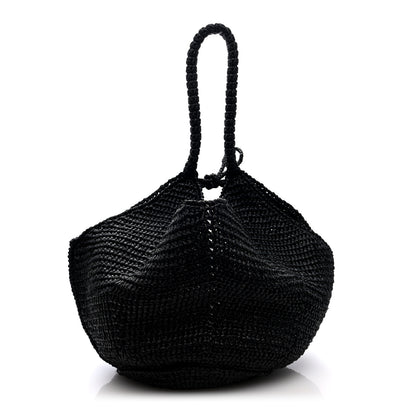 Khaite Raffia Medium Lotus Tote Black 1 of 9