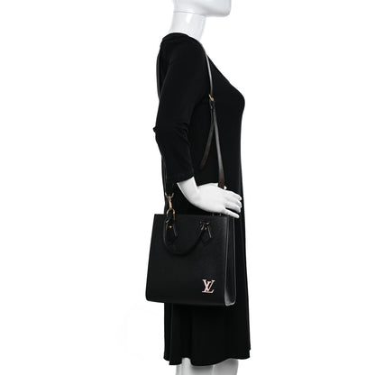Louis Vuitton Epi Sac Plat BB Black 2 of 11