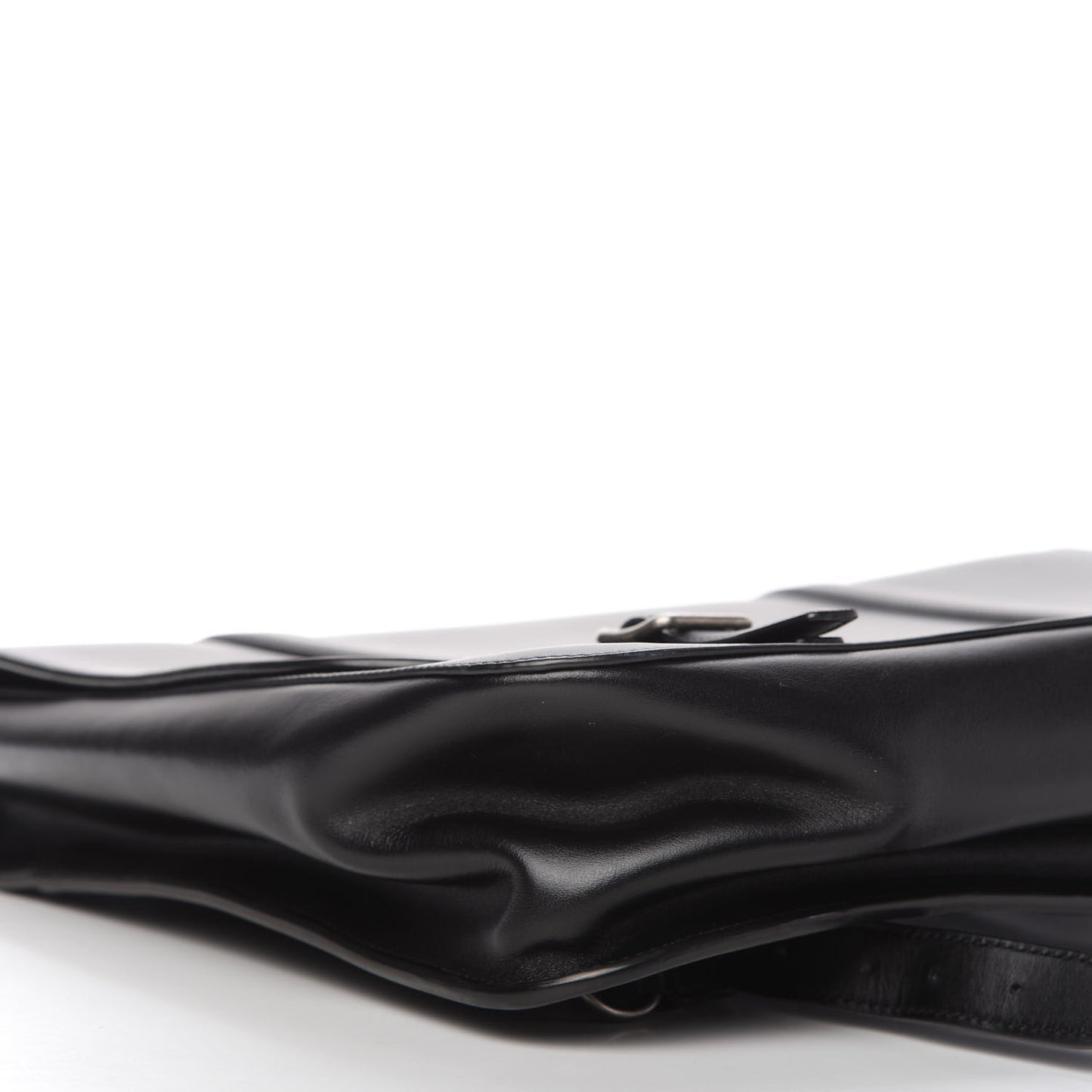 Smooth Calfskin Schoolbag Backpack Black