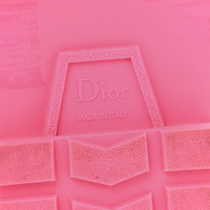 Christian Dior Calfskin Diorquake Buckled Lug Sole 15mm Sandals 37 Fuchsia Flu 7 of 9