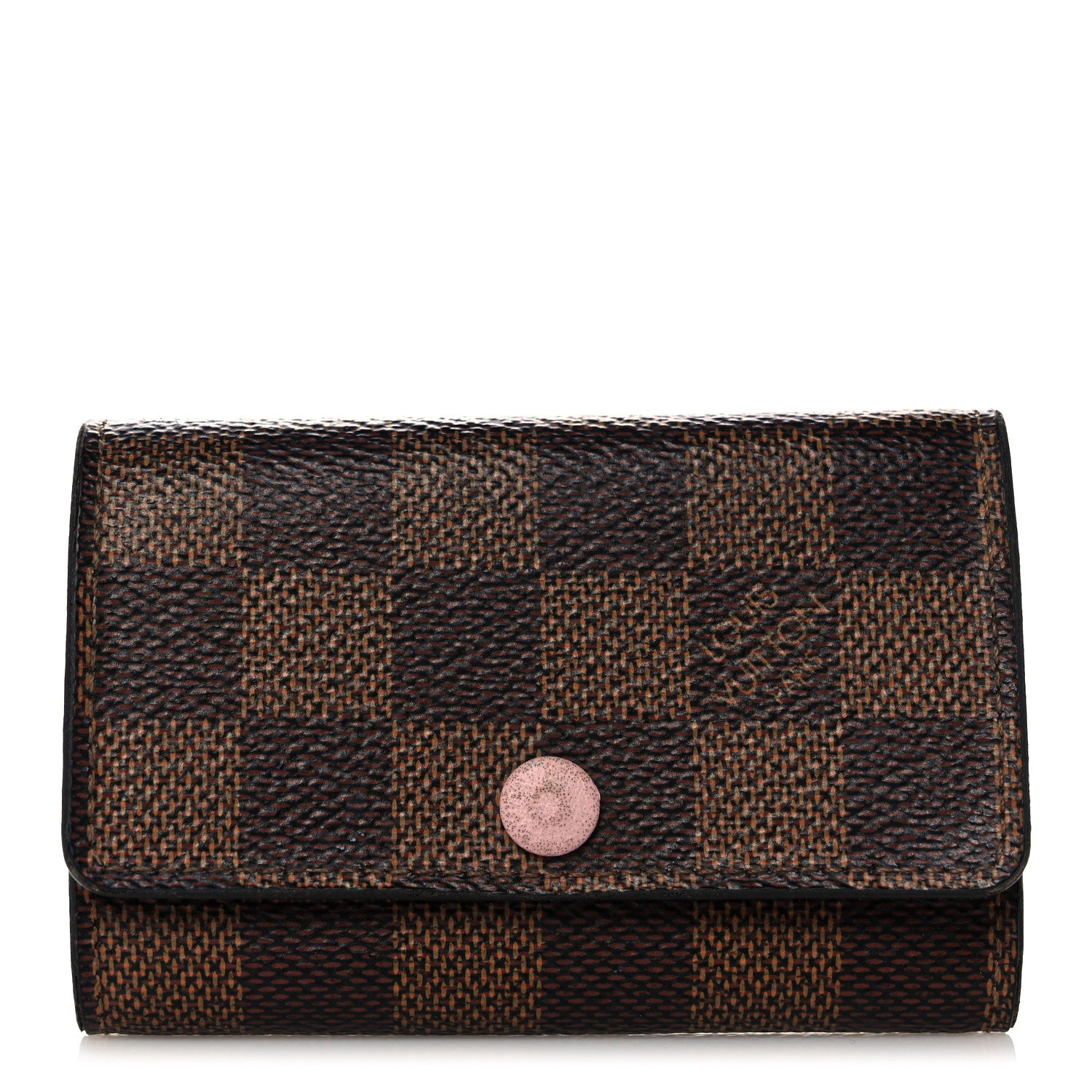 Louis Vuitton Damier Ebene Multicles 6 Key Holder Rose Ballerine 1 of 11