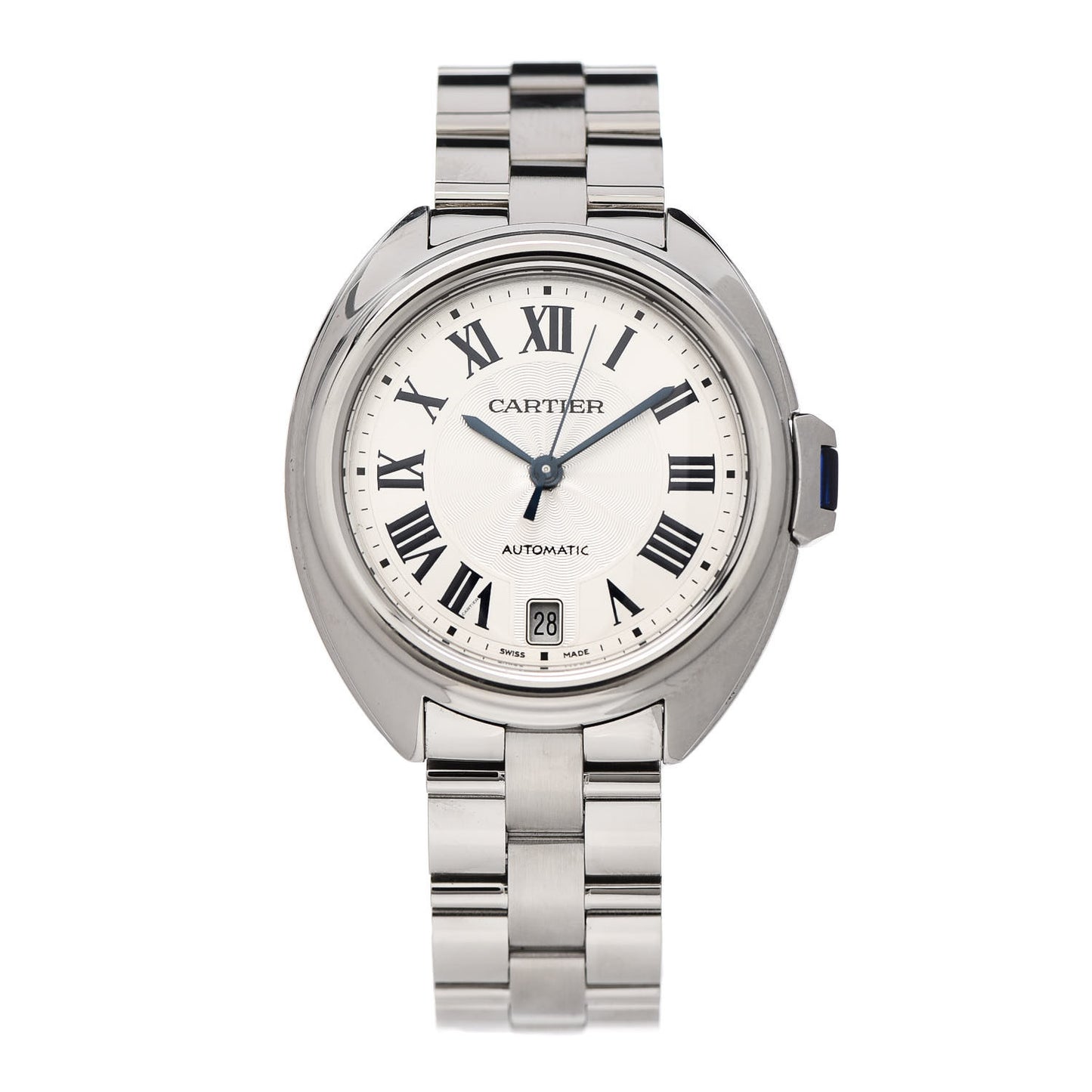 Stainless Steel 35mm Cle De Cartier Automatic Watch