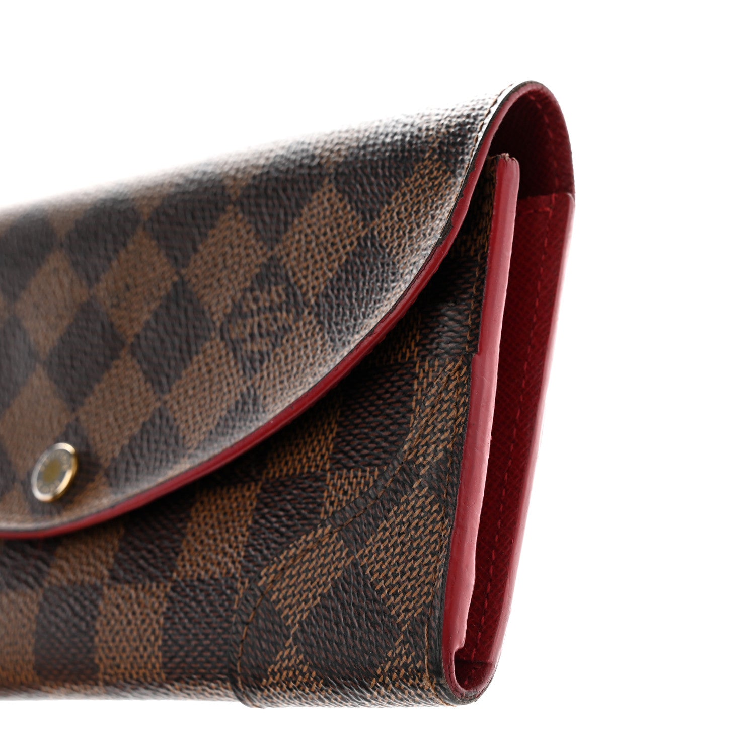Louis Vuitton Damier Ebene Caissa Wallet Cherry 9 of 15