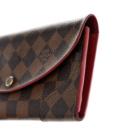 Louis Vuitton Damier Ebene Caissa Wallet Cherry 9 of 15